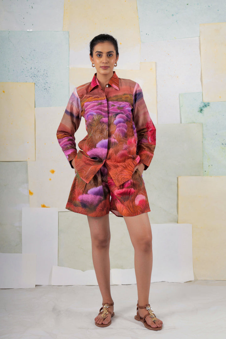 Wild Wood Scape Shorts Co-ord set