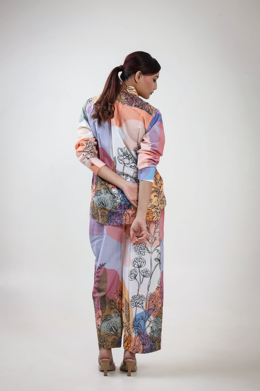 Mystic garden printed coordset