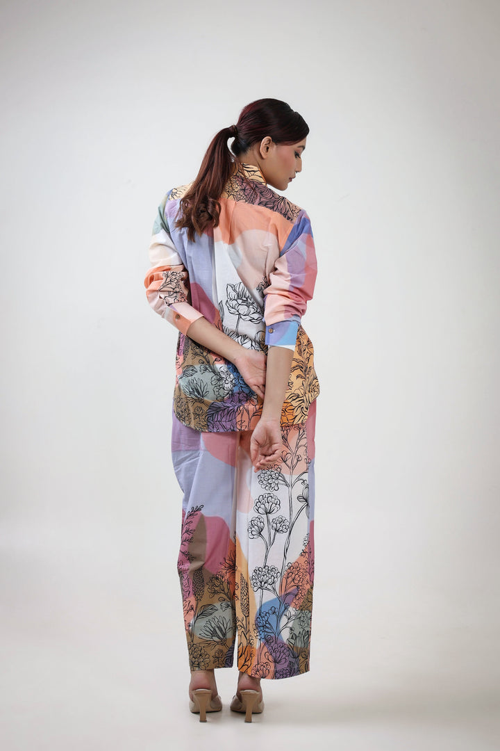 Mystic garden printed coordset