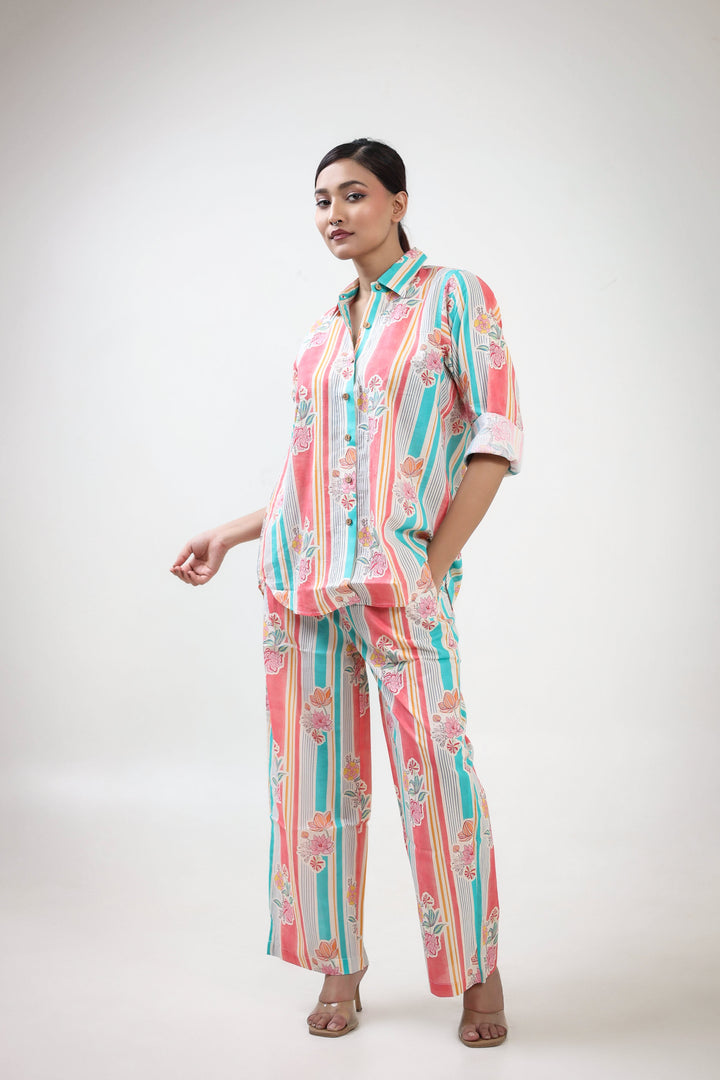 Stripe printed coodset