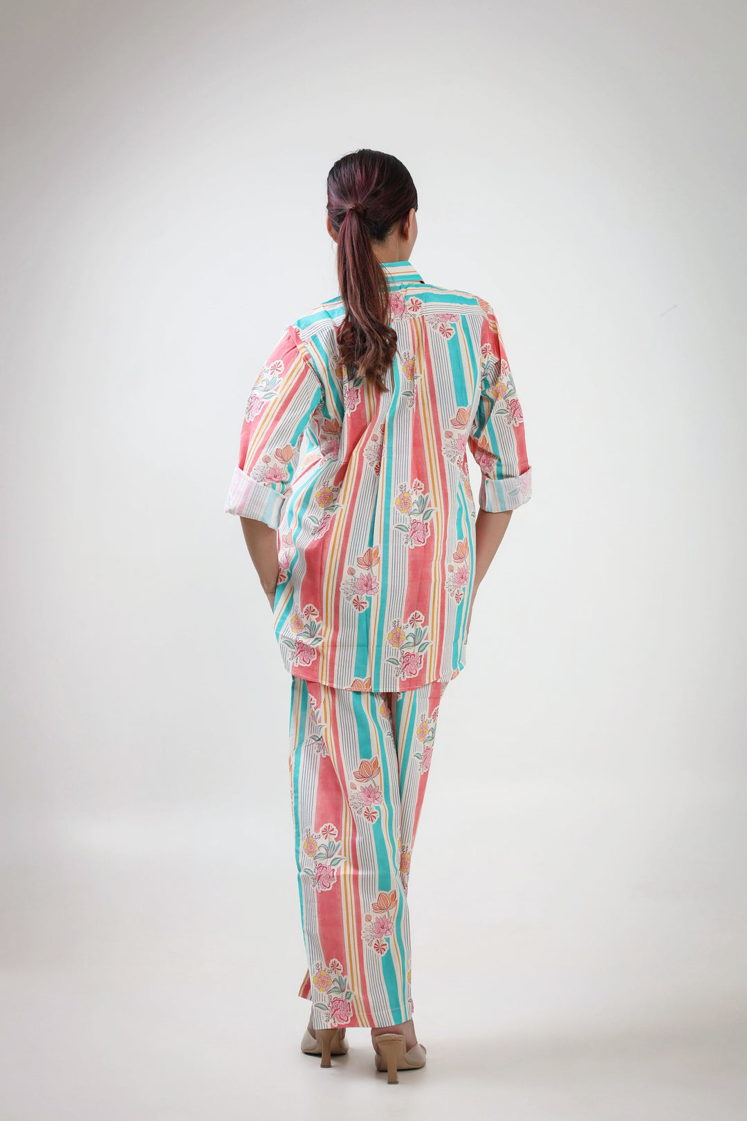 Stripe printed coodset