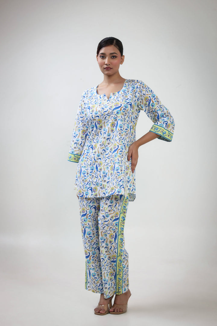 Gul jal printed coordset