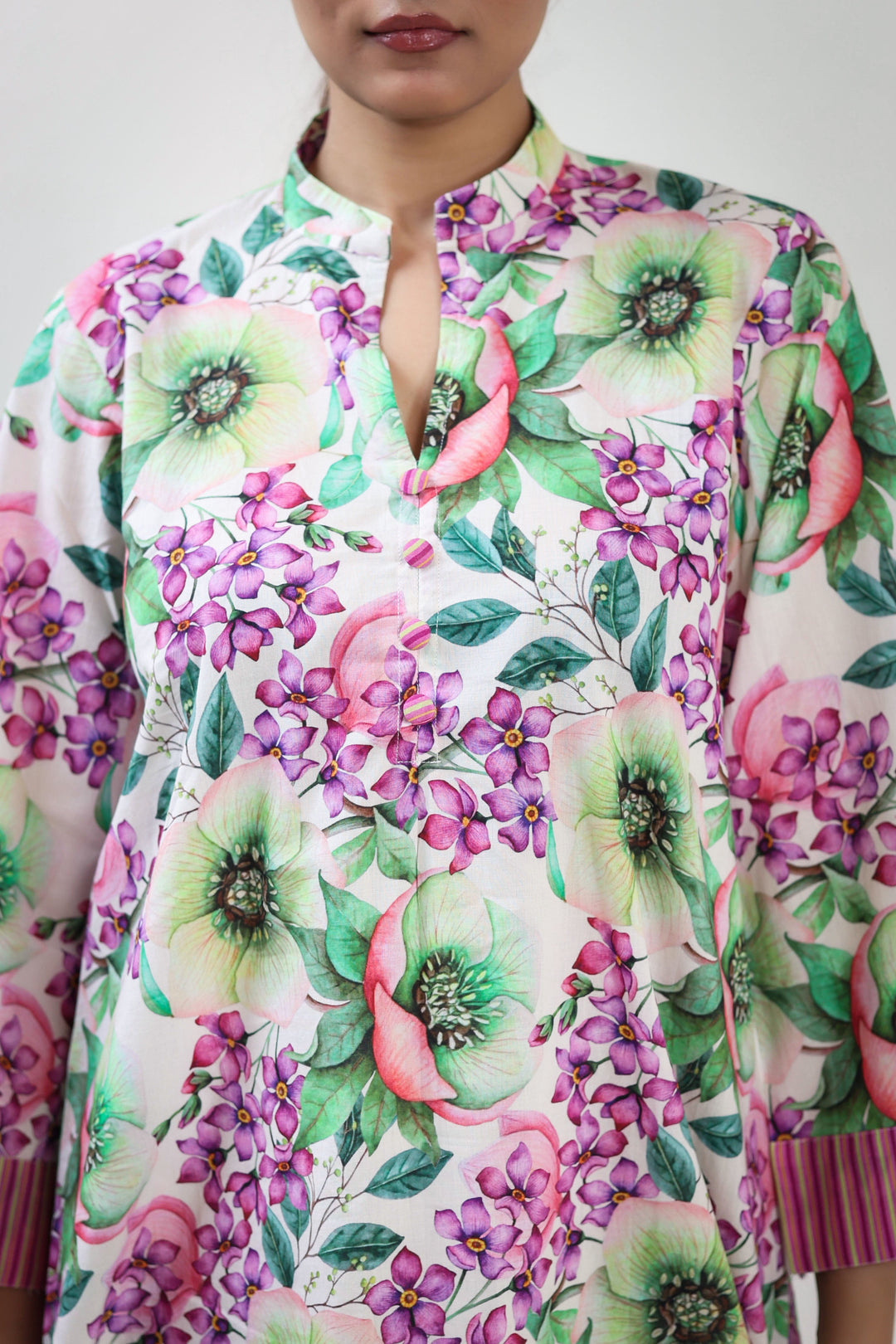 Hibiscus printed coordset