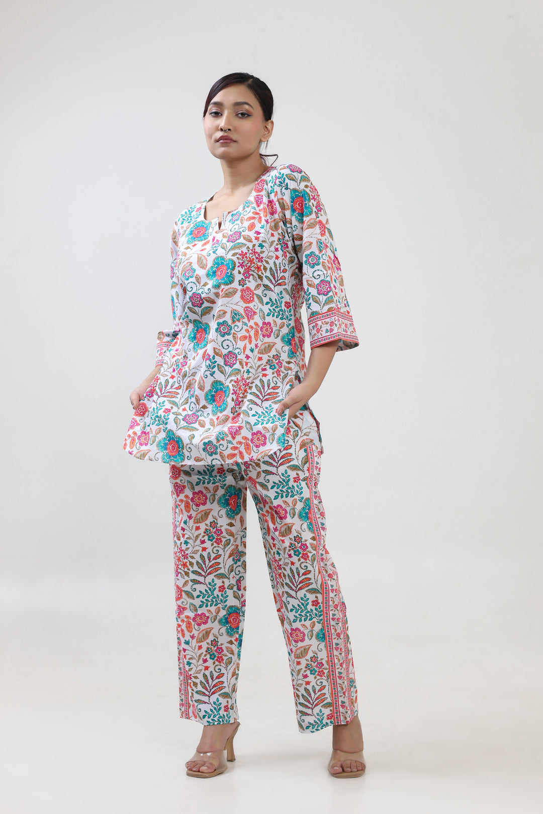 Stitchline floral printed coordset