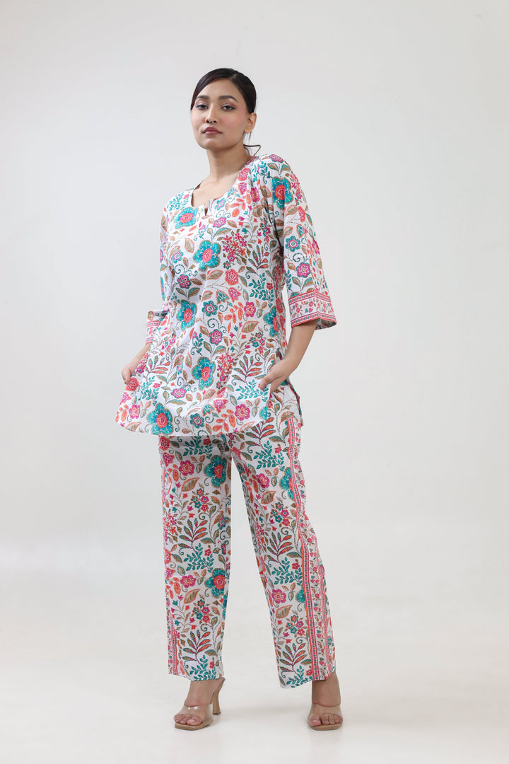 Stitchline floral printed coordset