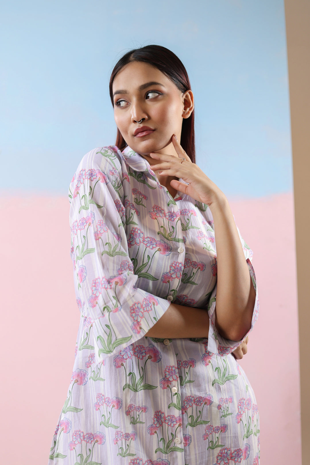 Nature flura printed coordset