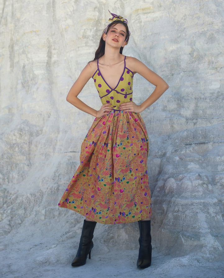 Candy blossom Midi dress