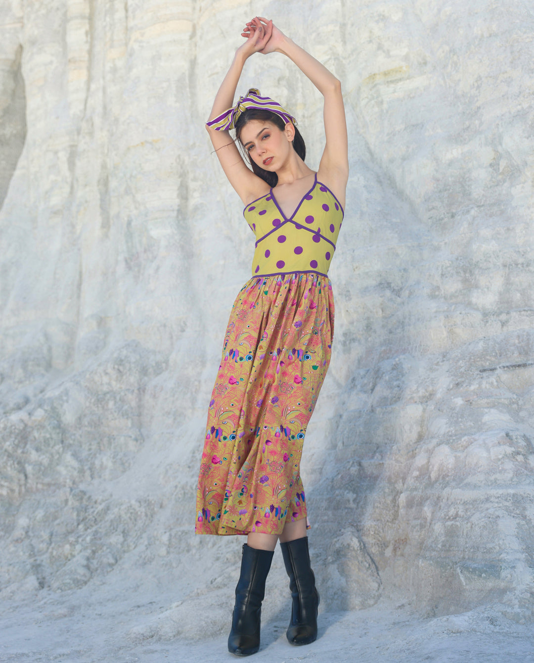 Candy blossom Midi dress
