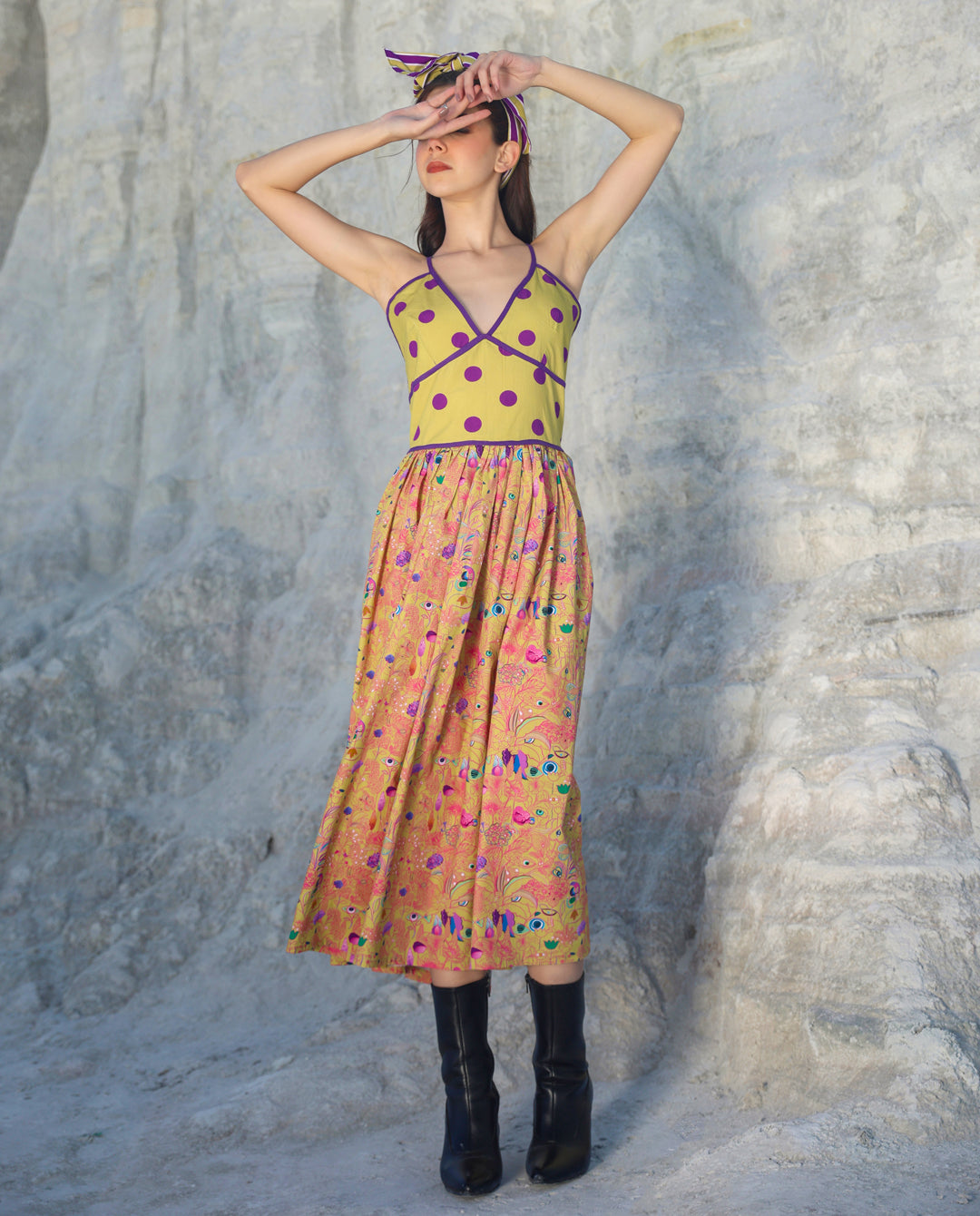 Candy blossom Midi dress
