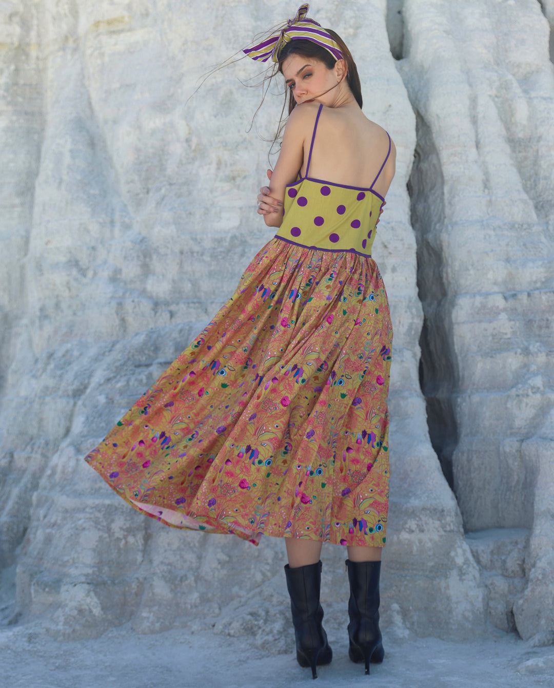 Candy blossom Midi dress