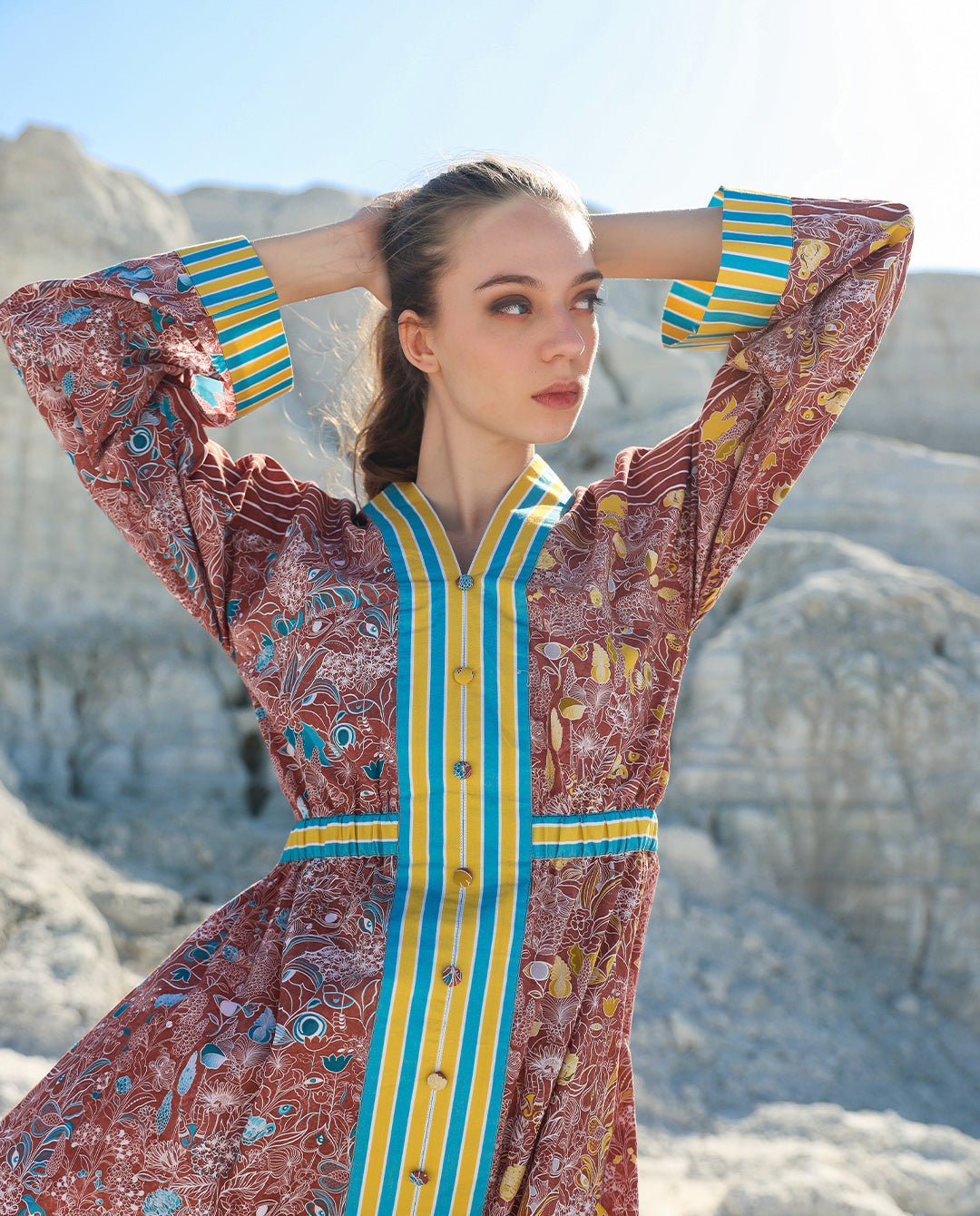 Candy eye Midi dress