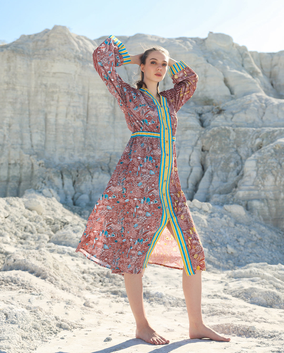 Candy eye Midi dress